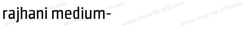 rajhani medium字体转换